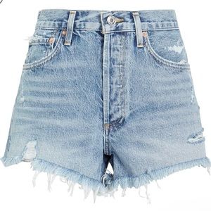 AGOLDE Parker Cut Off Denim Shorts